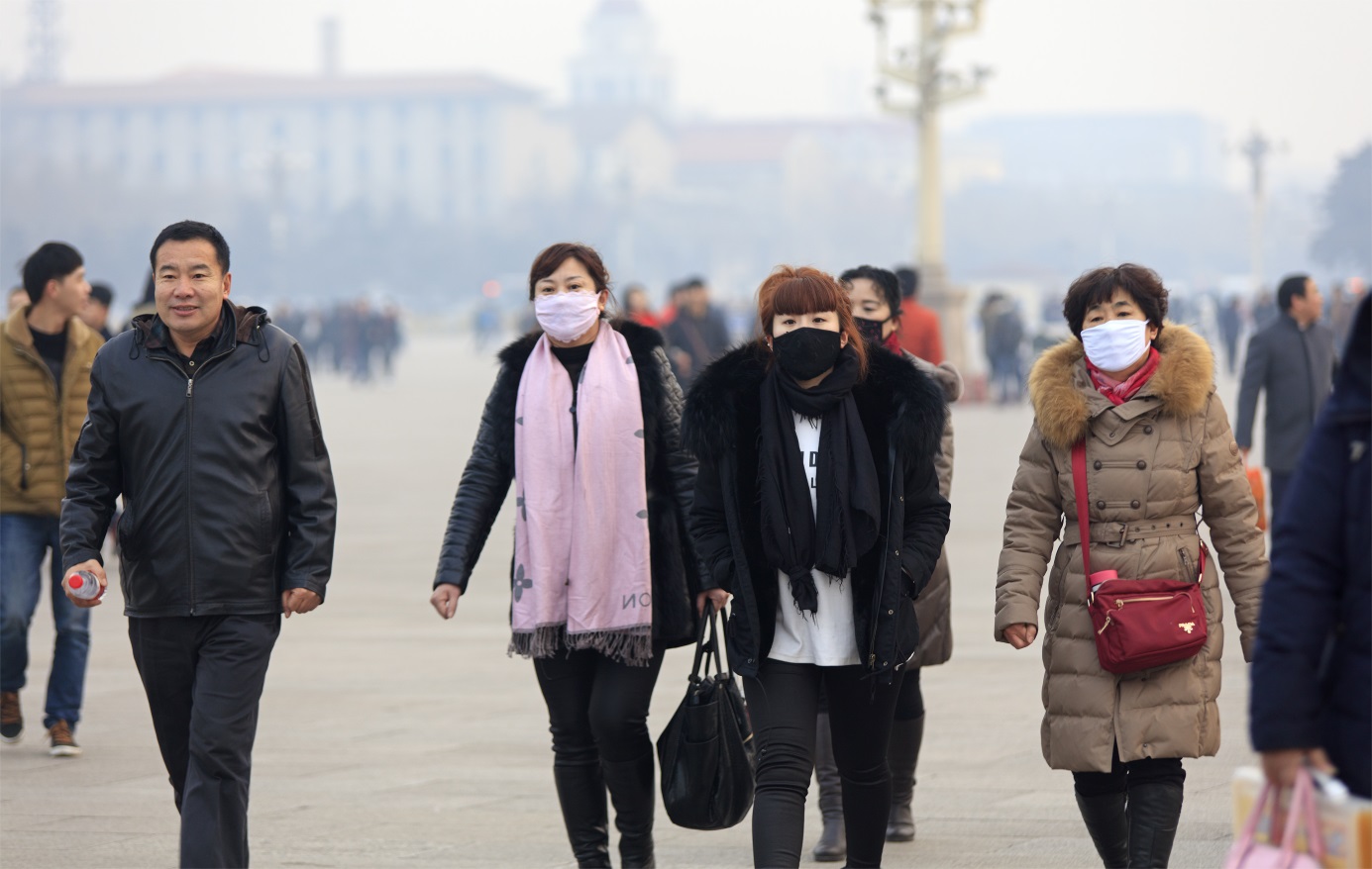 Citizens of Beijing and other Chinese cities are used to wearing masks to shield them from PM2,5 particles. Photograph: Shutterstock